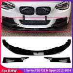 For BMW 1 Series F20 F21 M Sport Style 2012-2014 Canard Cover Trim Splitter Front Bumper Lip Spoiler Auto Body Kits Accessories