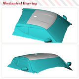 Dry Carbon Fiber Racing Car Roof Trim Cover For Nissan 400Z 2023