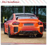 Car Rear Bumper Diffuser For BMW 2 Series G87 M2 Coupe 2022-2024 Real Carbon Fiber Car Rear Bumper Diffuser Lip Bodykits