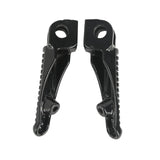 Motorcycle Black Footrest Foot Pegs Front For Kawasaki Ninja ZX6R ZX636 2003-2023 ZX10R 2004-2010 ZX9R 1998-2003 Z1000 2007-2016