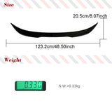 Car Rear Spoiler for BMW 3 Series BMW 3 Series F30 F35 F80 M3 Sedan 2012-2019 Dry Carbon Rear Trunk Spoiler Boot Lip Wing Lip
