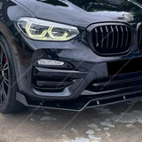 Front Bumper Splitter Lip Spoiler Diffuser For Bmw X3 G01 X4 G02 20i 20d 30i 30d Non-M Sport 2018-2021 Pre-Lci Bodykits Tuning