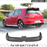 Carbon Fiber/FRP Car Rear Roof Spoiler Window Wing Lip for Volkswagen VW Golf 7 7.5 VII MK7 7.5 GTI R Hatchblack 2014-2019