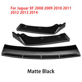 Front Lip Spoiler Apron For Jaguar XF 2008-2014 ABS Gloss Black Head Bumper Chin Shovel Guard Car Styling Carbon
