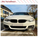 Carbon Fiber/FRP Car Front Bumper Lip Spoiler Splitters for BMW 4 Series F32 F33 F36 M Sport 2013-2017 Car Front Racing Body Kit