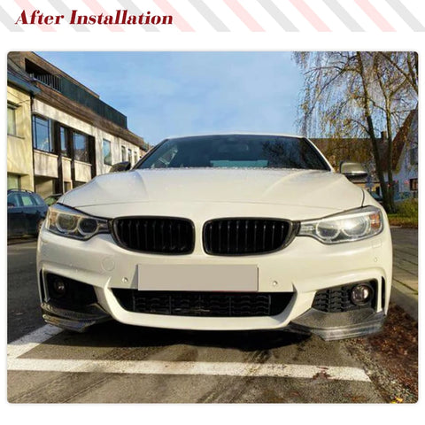 Carbon Fiber/FRP Car Front Bumper Lip Spoiler Splitters for BMW 4 Series F32 F33 F36 M Sport 2013-2017 Car Front Racing Body Kit