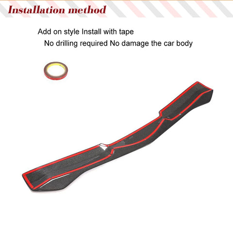 Carbon Fiber Car Front Lip Chin Protector Bumper Apron Splitters for Alfa Romeo Giulia Quadrifoglio Base/Sport Sedan 2015 - 2018