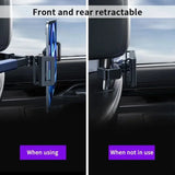 Telescopic Car Phone Holder for Rear Row Tablet Holder Anti Shake Tablet Mount Universal Auto Phone Stand for 4-12.9 Inch iPad