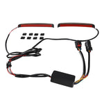 Motorcycle LED Saddlebag Run Brake Turn Lamp Lights For Harley Touring 2014-2023