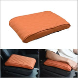 Wave Embroider PU Leather Car Armrest Mat Center Console Arm Rest Protection Cushion Auto Armrests Storage Box Cover Pad