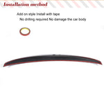 Carbon Fiber Trunk Spoiler for Infiniti G35 G25 G37 Q40 2007-2015 Sedan 4 Door Rear Boot Lid Duckbill Highkick Spoiler Wing