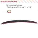 Carbon Fiber Trunk Spoiler for Infiniti G35 G25 G37 Q40 2007-2015 Sedan 4 Door Rear Boot Lid Duckbill Highkick Spoiler Wing