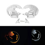 Motorcycle Front Brake Rotor Covers LED Ring Of Fire For Honda Goldwing GL 1800 2001-2017 F6B 2013-2017