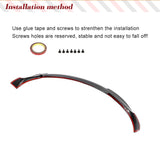 For Tesla Model 3 Base Sedan Long Range Sedan 4-Door 2016 - 2018 Carbon Fiber / FRP Front Bumper Lip Splitters Spoiler Guard