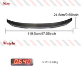 Carbon Fiber For BMW 4 Series F82 M4 Coupe 2Door 2014-2019 Rear Trunk Spoiler Boot Wing Lip HighKick Carbon Fiber Trunk Spoiler