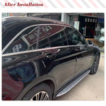 Car Side Sirts For Mercedes Benz GLC Class GLC60 GlC300 GLC 63 AMG 2015-2019 Car Side Bottom Side Skirt Extension Body Apron Lip