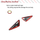 Fits Tesla Model 3/Y 2020-2023 Prepeg DRY Carbon Side Fender Camera Turn Signal Cover Side Splitters Car Kits Side Fender Cover