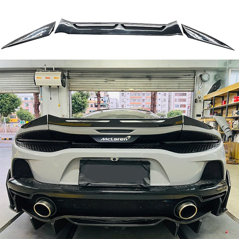Real Carbon Fiber Rear Trunk Lip Ducktail Wing Spoiler for McLaren GT
