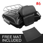Motorcycle 5.5" Razor Tour Pack Trunk For Harley Touring Tour Pak Road King CVO Electra Street Glide FLHX FLHR FLHXS 2014-2023