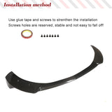 Carbon Fiber Front Bumper Lip for Mercedes Benz S Class W222 S400 S550 S600 Sport Sedan 2014-2017 Front Chin Splitter Protector