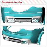 Carbon Fiber Car Rear Bumper Diffuser Spoiler for BMW X3 M F97 LCI 2019-2021 Car Rear Bumper Lip Splitters Racing Car Body Kits