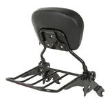 Detachable Backrest Sissy Bar Luggage Rack Fit For Harley Road Street Glide 2009-2023 Motorcycle Comfortable Pads