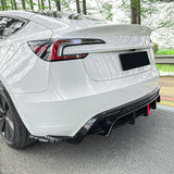 Rear Lip Rear Bumper Lip Diffuser Spoiler Modification Car Styling Accessories For Tesla Model 3 2024+