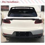 Carbon Fiber Roof Spoiler Fits for Porsche Macan Base/Turbo/GTS/S Sport Utility 4Door 2014-2020 Auto Rear Window Top Wing Lip