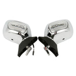 Motorcycle Rear View Mirrors LED Turn Signals For Honda Goldwing1800 GL1800 F6B 2013-2017