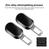 Metal Car Seat Belt Clip Buckle Extender One Button To Release 1/2 Pieces Safety Seat Belt Lock Buckle Plug 2cm Insert Socket