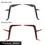 Carbon Fiber Front Bumper Canards Splitters For Toyota GR86 2022 2023 Car Front Lip Splitters Flap Canards Apron