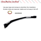 Carbon Fiber Trim For Geely Zeekr 001 2021-2024  Car Front Car Body Kits Shovel Front Lip Front Bumper Protector