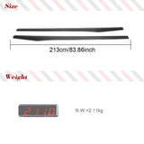 For Benz C257 CLS400 CLS550 CLS63 AMG 2018 2019 Carbon Fiber Racing Side Door Bumper Lip Rocker Plate Car Side Skirts Extensions