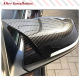 Dry Carbon Fiber Mirror Cover Caps for BMW 1 2 3 4 Series F20 F22 F23 F30 F31 F35 F34 F32 F33 F36 2012-2018 Replacement Style