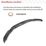 Car Front Bumper Lip Spoiler Bumper Guard Protector for BMW F85 X5M F86 X6M 2014 - 2018 Carbon Fiber