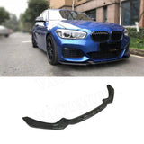 Carbon Fiber Front Lip Spoiler For BMW 1 Series F20 M Sport Hatchback 2 4 Door 2016 -2018 Car Head Bumper Chin Guard FRP
