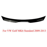 Car Rear Lip Extension For Volkswagen VW Golf MK6 Standard MK6 R GTI GTD 2009-2013 Gloss Black Rear Roof Spoiler Wings Tuning