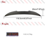 For BMW 3 Series E46 Sedan 1998-2005 316i 318i 320i 323i 325i 328i 330i M3 Carbon Fiber Trunk Spoiler Auto Boot Lid Highkick Lip