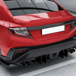 For Subaru WRX STI 2022 2023 2024 Car Rear Diffuser Lip Spoiler Lower Canard Deflector Guard Splitter Body Kit Accessorie Tuning