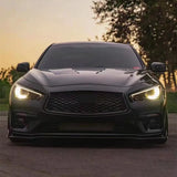 Car Body Parts Front Bumper Lip Spoiler For 2014-2017 INFINITI Q50S Modified Body Kit