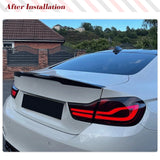 Carbon Fiber Car Trunk Spoiler for BMW 4 Series F82 M4 Coupe 2014-2020 Rear Trunk Spoiler Boot Highkick Wing Lip Forged Carbon