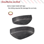 Car Side Rear View Mirror Covers Caps For Infiniti G37 G25 G35 2007-2013 Add On Side Mirror Cap Cover Shell Car Racing Body Kits