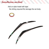 For Porsche 911 991 GT3 2013-2016 Dry Carbon Fiber Car Front Bumper Splitters Canard Fins Car Racing Front Fins