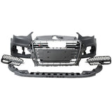 Auto Bodykit Front Bumper With Grill For Audi A3 8V 2014-2016 PP Material Car Bodikits