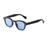 Vintage Rivet Tortoiseshell Round Sunglasses