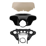 Motorcycle Batwing Inner Outer Fairings Windscreen For Harley Touring Electra Glide 1996-2013 2012 2011 2010