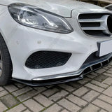 For Mercedes E-Class W212 Facelift  AMG Line 2013-2015 Front Bumper Lip Splitter Diffuser Spoiler Guard Protector Accessories
