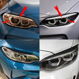 Dry Carbon Fiber Headlight Eyelids Eyebrows for BMW F87 M2 F22 F23 220i 228i M235i M240i M Sport Coupe 14-18 Car Accessories