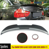 PSM Style Rear Trunk Spoiler Carbon Look For BMW E90 & M3 325i 328i 335i 2005-11
