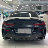 V Style Real Carbon Fiber ABS Black G16 4 Door Sedan Rear Trunk Lid Spoiler Wing For BMW 8 Series G16 840i 850i F93 M8 2020-2023